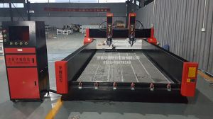包头石拐区HW-1825双头重型浮雕石材雕刻机